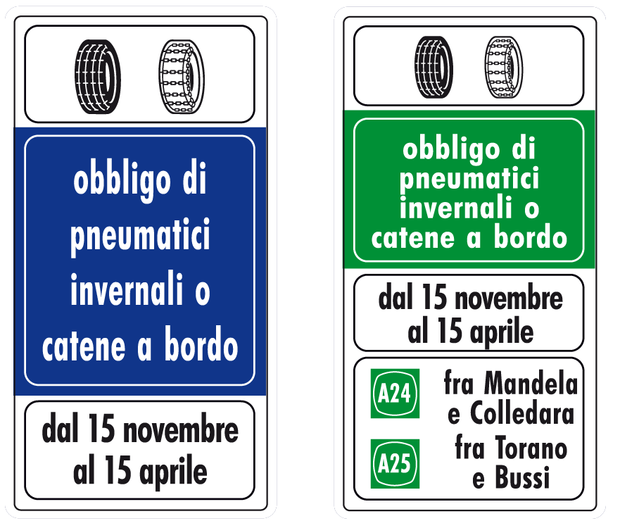 obbligo pneumatici invernali